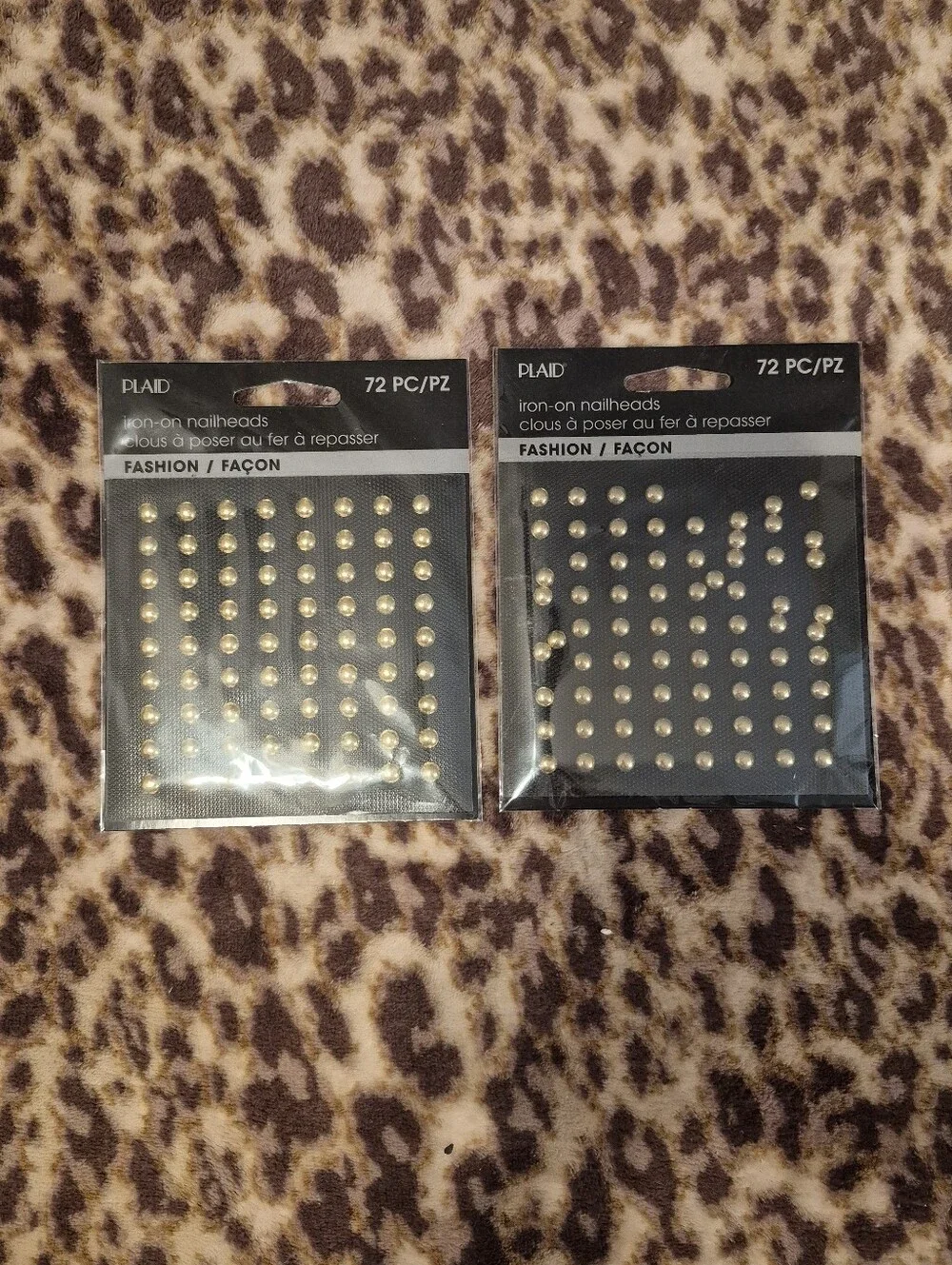 Plaid Crafts Iron-On Studs & Nail Head 7 Packs NWT